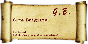 Gura Brigitta névjegykártya